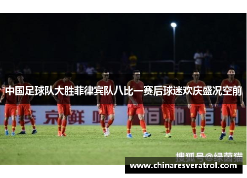 中国足球队大胜菲律宾队八比一赛后球迷欢庆盛况空前